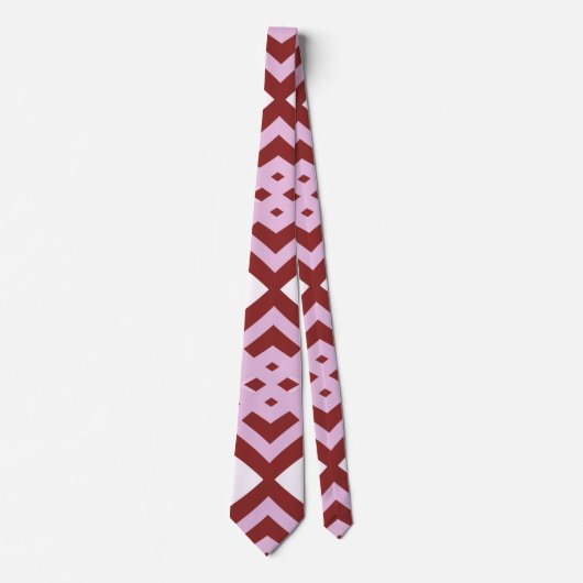 Neck Tie, A multicolor fabric print pattern design ネクタイ (正面)