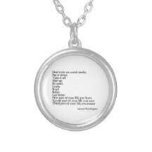 NECKLACE gift，デンゼル・ワシントン引用文,