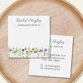 Necklace Jewelry Floral Display Card