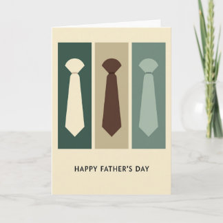Necktie Fathers Day Art Card カード