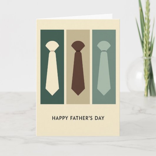 Necktie Fathers Day Art Card カード (正面)