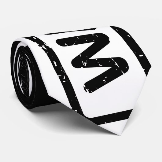 Necktie with White and Pink Wayward Logo  ネクタイ (ロール)