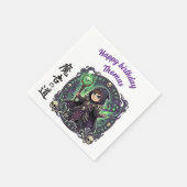 Necromancer Dark Magic Anime Chibi Gamer Birthday  スタンダードカクテルナプキン (角)