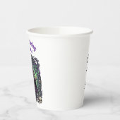 Necromancer Dark Magic Anime Chibi Gamer Birthday 紙コップ (左)