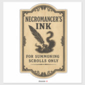 Necromancer's Ink - Halloween Apothecary Label シール (シート)