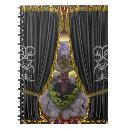 Necromancy & Curses IIIのGrimoiresに悩まされる ノートブック (正面)