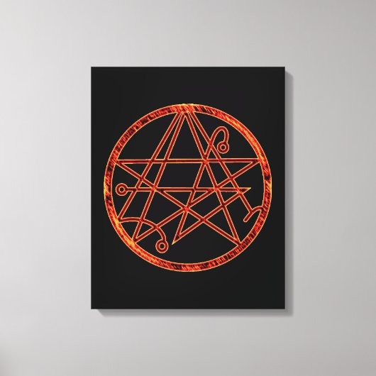 Necronomicon (burning) キャンバスプリント (正面)