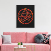 Necronomicon (burning) キャンバスプリント (インサイチュ (リビング))