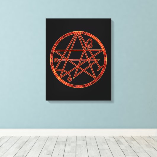 Necronomicon (burning) キャンバスプリント (インサイチュ (ウッドフロア))