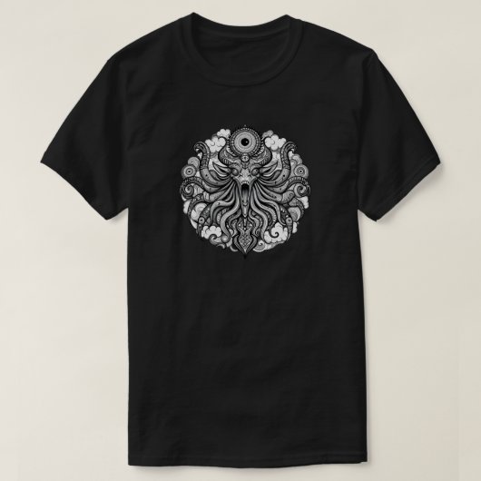 Necronomicon Cthulhu Shub-Niggurath Symbol Tシャツ (デザイン正面)