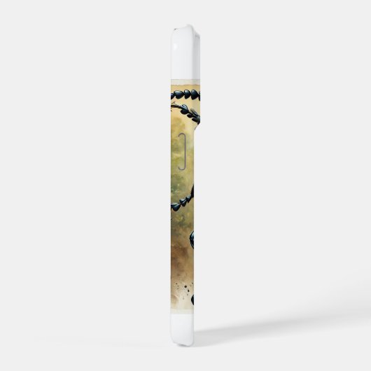 Necrophila Beetle 110924IREF251 - Watercolor iPhoneケース (右側面)