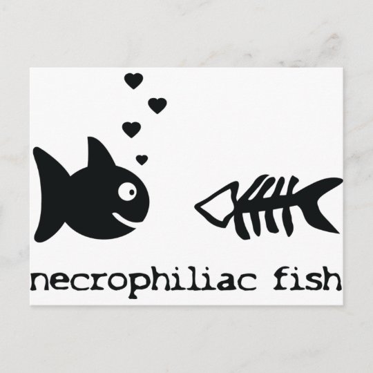 Necrophiliac魚アイコン ポストカード Zazzle Co Jp