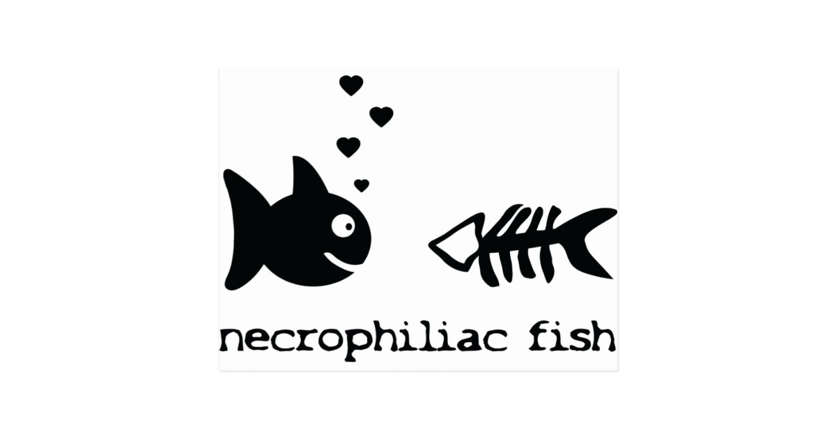 Necrophiliac魚アイコン ポストカード Zazzle Co Jp