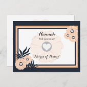 Nectarクールメイド・オブ・オーナー(花嫁付き添い人)要求フローラはがき ポストカード (正面/裏面)