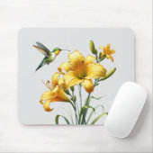 Nectar Blaster: Hummingbird & Lily Mousepad マウスパッド (マウス)