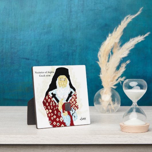  Nectarios of Aegina Greek saint フォトプラーク (インサイチュ)