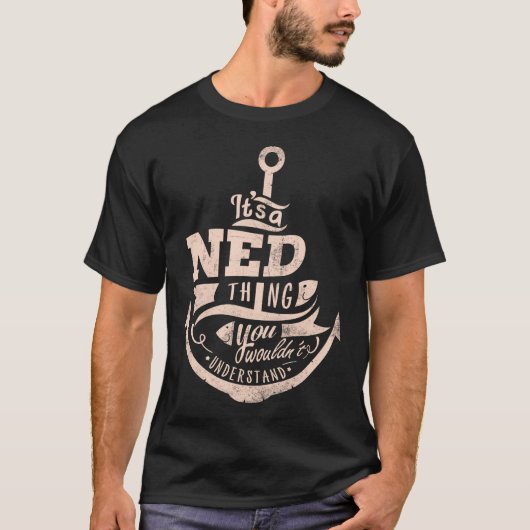 NEDなモノよ、君には分からないよ Tシャツ (正面)