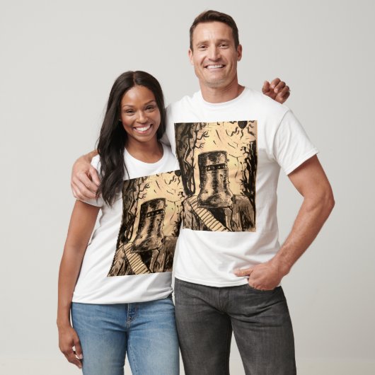 Ned Kelly Solar Eclipse in Sepia Tシャツ (ユニセックス)