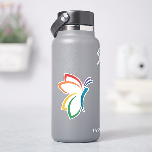 NEDAバタフライビニールシール シール (HydroFlask)