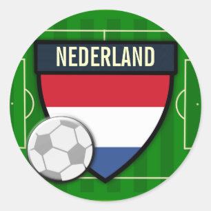 Nederlandのオランダのサッカー ラウンドシール