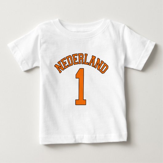 NEDERLANDのネザーランド野球のオランダ力 ベビーTシャツ (正面)