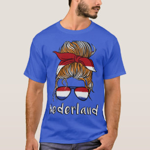 NederlandオランダガールフットボールW杯Dutc Tシャツ