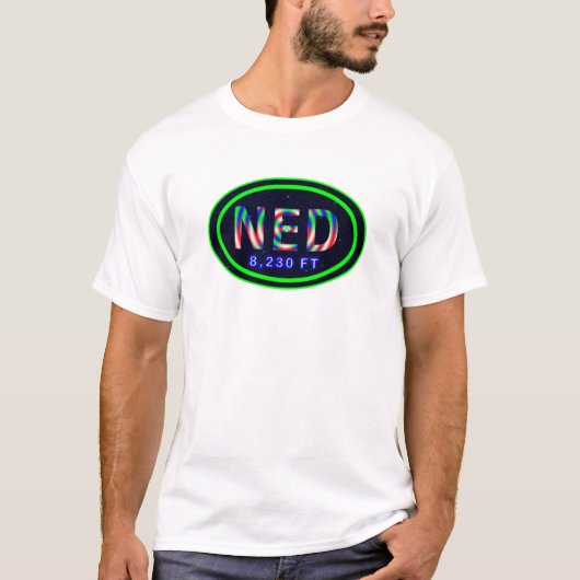 Nederland CO 8,230 FT絞り染めTシャツ Tシャツ (正面)