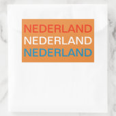 Nederland koffer sticker 長方形シール (バッグ)