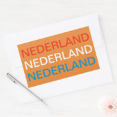 Nederland koffer sticker 長方形シール (封筒)