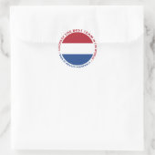 Nederland Netherlands Art Shield ラウンドシール (バッグ)