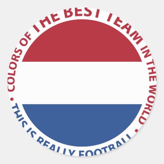 Nederland Netherlands Art Shield ラウンドシール (正面)