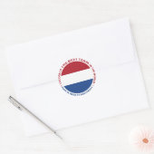 Nederland Netherlands Art Shield ラウンドシール (封筒)