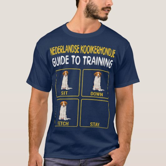 Nederlandse Kooikerhondje犬の訓練ガイド Tシャツ (正面)