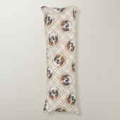 Nederlandse Kooikerhondje絵を描のペットドッグアート ボディピロー (正面縦)