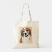 Nederlandse Kooikerhondje絵画ズ – Dog Art トートバッグ (裏面)
