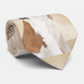 Nederlandse Kooikerhondje絵画ズ – Dog Art ネクタイ (ロール)