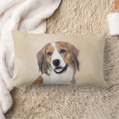 Nederlandse Kooikerhondje絵画ズ – Dog Art ランバークッション (ブランケット)