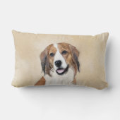 Nederlandse Kooikerhondje絵画ズ – Dog Art ランバークッション (裏面)