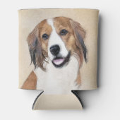 Nederlandse Kooikerhondje絵画ズ – Dog Art 缶クーラー (正面)