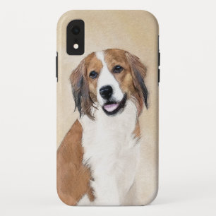 Nederlandse Kooikerhondje絵画ズ – Dog Art iPhone XRケース