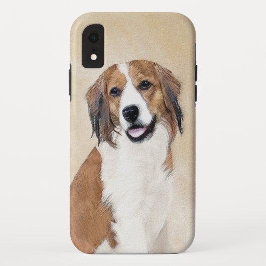 Nederlandse Kooikerhondje絵画ズ – Dog Art Case-Mate iPhoneケース (裏面)