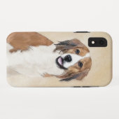 Nederlandse Kooikerhondje絵画ズ – Dog Art Case-Mate iPhoneケース (裏面(横))
