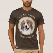 Nederlandse Kooikerhondje絵画ズ – Dog Art Tシャツ (正面)