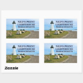 Ned's Point Light house, Massachusetts Stickers 長方形シール (シート)