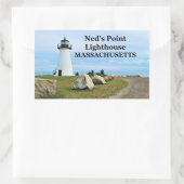 Ned's Point Light house, Massachusetts Stickers 長方形シール (バッグ)