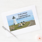Ned's Point Light house, Massachusetts Stickers 長方形シール (封筒)