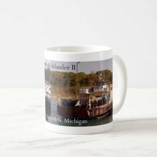 Neebishの島民IIのマグ コーヒーマグカップ (正面右)