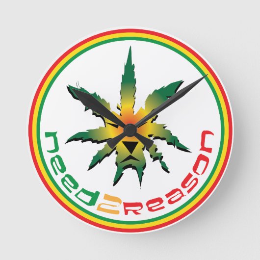 Need2Reason Special Edition ラウンド壁時計 (正面)