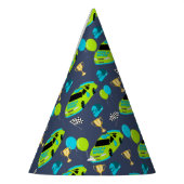 Need 4スピードレースカーボーイズ4th誕生日パーティー パーティーハット (左)