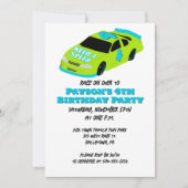 Need 4スピードレースカーボーイズ4th誕生日パーティー 招待状 (正面)